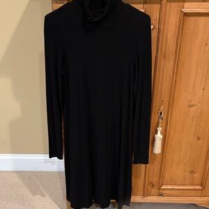 Eileen Fisher Classic Black Long Sleeve Dress